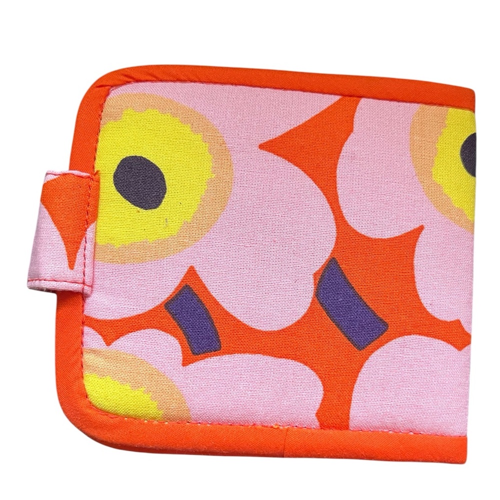 Marimekko Pink and Orange Floral Wallet